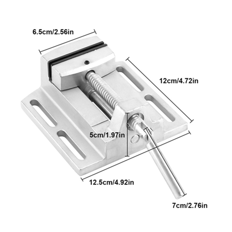 Industrial Heavy Duty 2.5" Drill Press Vice Milling Drilling Clamp