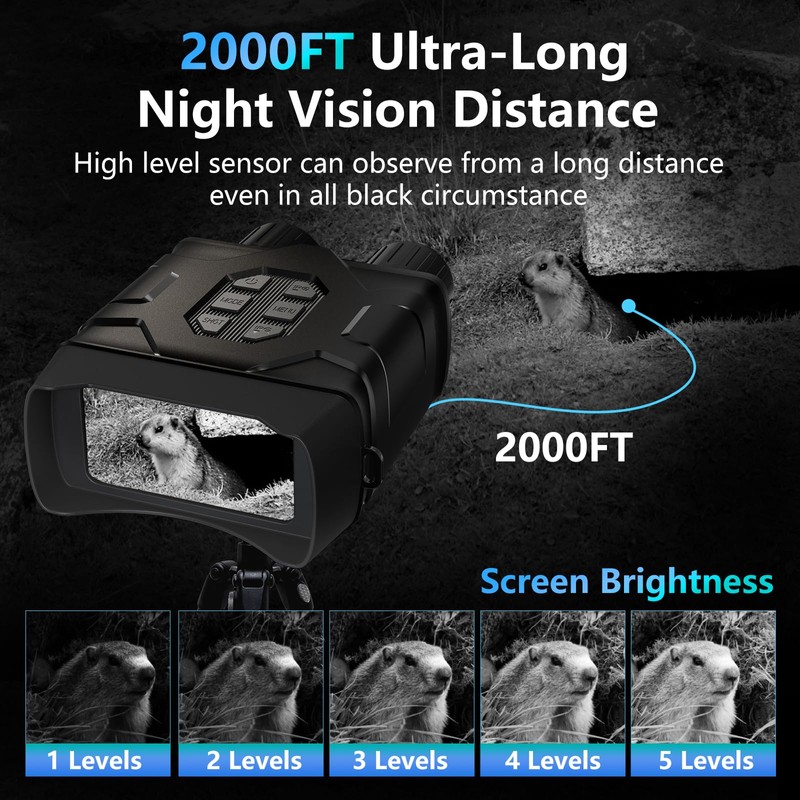 Night Vision Goggles, 5K Night Vision Binoculars with 64GB TF