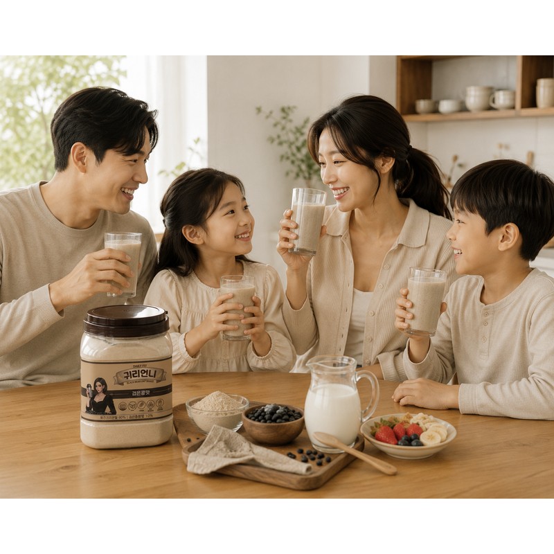 귀리언니 검은콩맛 귀리쉐이크 아침 식사대용 다이어트 곡물쉐이크 저당, 1.2kg, 1개
