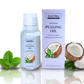 Coconut Mint Pulling Oil for Teeth 150 ml, Coconut Mint Mouthwash for Teeth and Gums, Pulling OIl for Mouth Gum Health, Pulling Oil Coconut and Mint for Mouth Gum Health.