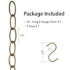 36 inches Long 11 Gauge Steel Chain Extension for Hanging