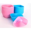 Square Silicone Cupcake Liners - 120 PC Reusable Baking Cups