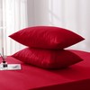 Moonlight Bedding Pillow Cases 2 Pack – Red Pillowcases Envelope