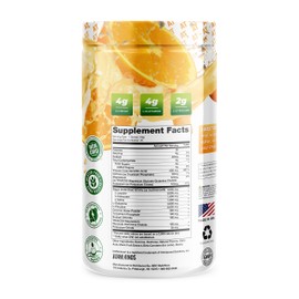 About Time About Time Plant Based BCAA Hydrate Clear with L-Glutamine & Electrolytes (Non-GMO, Gluten Free, Monk Fruit) - Orange Cream, 20 Servings