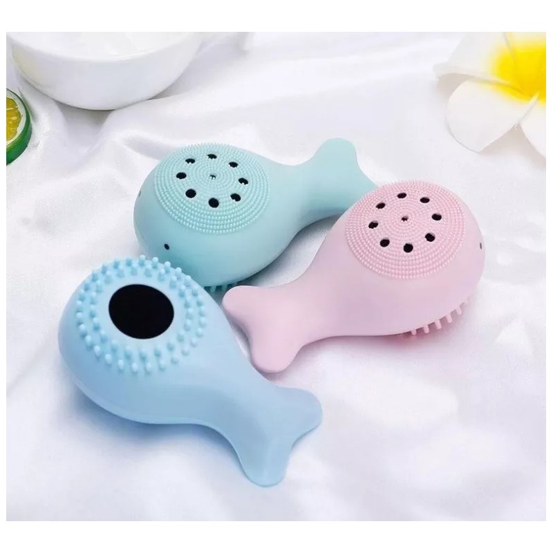 Cepillo Exfoliante Facial De Silicon Puntos Negros Colores