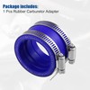 X AUTOHAUX 45mm ID Blue Carburetor Adapter Intake Pipe Boot