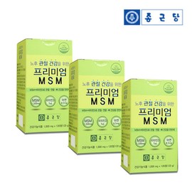 Chong Kun Dang Premium MSM Vitamin D Zinc 120 tablets, 3 bottles, 6 months supply / 종근당 프리미엄 MSM 비타민D 아연 120정 3병 6개월분