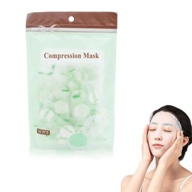 Spldsun Pack of 50 Compressed Face Mask, Paper Face Mask, DIY Compressed Face Masks, Pure Cotton, Skin Care Compress Face Mask, for Face Care
