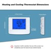 Programmable Auto Changeover Thermostat for House, 2 Heat/2 Cool, Extra