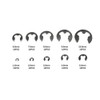 DollaTek 120Pcs 304 Stainless Steel E-Clip Retaining Circlip Assortment Kit