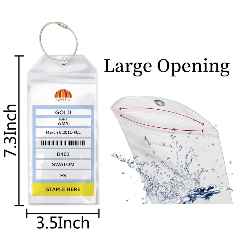SWATOM Cruise Luggage Tags for Suitcases 8 Sets Carnival, NCL,