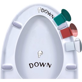 3 x Toilet Seat Lifter with 1 x Toilet Seat Sticker Holder Lifting Tool Bathroom Accessories for Home Hotel Office Restaurant Public Toilet Lid Sticker Accessories