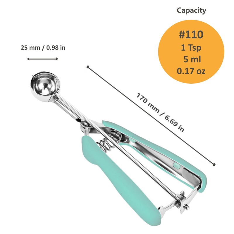 Extra Mini Cookie Scoop for Baking, 1 tsp / 5