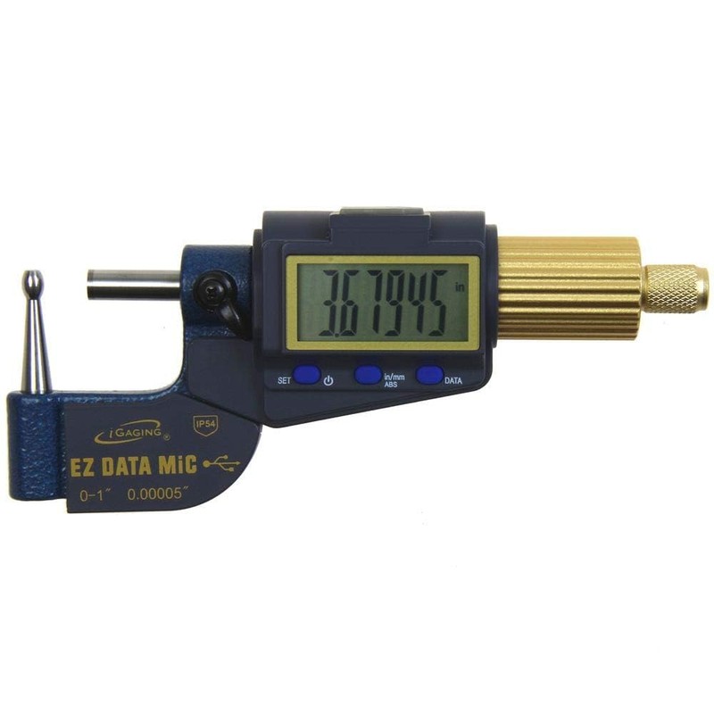 iGaging Reloading Micrometer Tube Ball Spherical Anvil 0-1"/0.00005" Gunsmith X