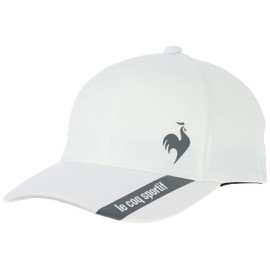 Le coq sportif (ルコックスポルティフ) Rain Cap Water-Resistant Breathable Waterproof Stretch Rain Weatherproof Golf Hat Men's QGBXJC30, WH00 (white), Free size