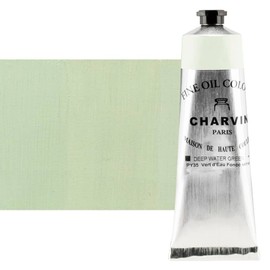 Charvin Professional Artist Quality Oil Paints, Natural Color Themed Hues, Water Green Deep 150 ml