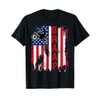 Dirt Bike American Flag Motocross 4th of july T-Shirt