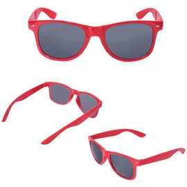 Aeergured Trendy Square Sunglasses Women Men 2 Pack- Heart Effect Diffraction Rave Glasses Retro Rectangle UV400 Protection