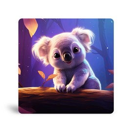 Sunlight Art Baby Koala Suncatcher 11"x11" Window Panel, Sunlit Splendor of This Innocent Baby Koala in a Beautiful Window Display, Similar to Stained Glass Art