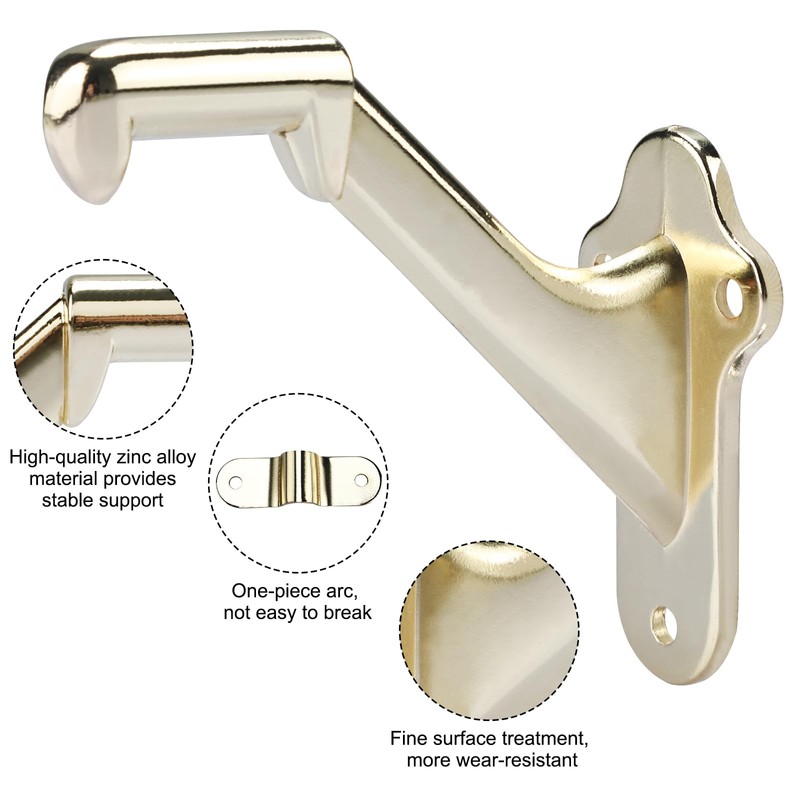 RealPlus Handrail Stair Bracket 3" Staircase Heavy Duty Hand Rail