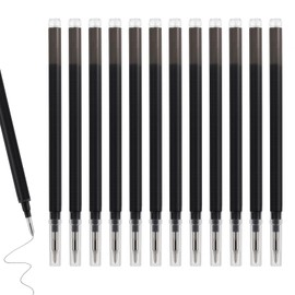 12PCS Erasable Pen Refills, Compatible with Pilot Frixion Pens, Blue Ink, 0.5 mm Stainless Steel Tip Erasable Rollerball Pen - Smooth, Durable Writing Experience
