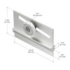 CRL 3/4" Oval Edge Nylon B.B. Sliding Shower Door Roller