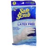 Soft Scrub Premium Comfort, Latex-Free, Reusable Household Glove White, Large