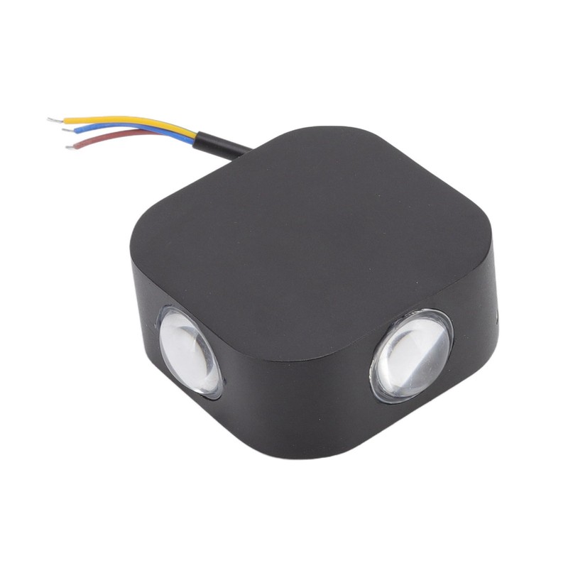 4 Sided Luminous Wall Lamp Double Head Waterproof LED White