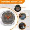 Phoenix Tree of Life 1 Year Sobriety Coin, Affirmation AA