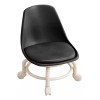 generic Silla Con Asiento De Ruedas Taburete De Pedicura Negro