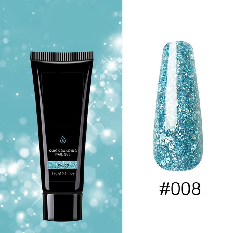 9 Colors Nail Extension Gel Kit Crystal Extension Gel Quick