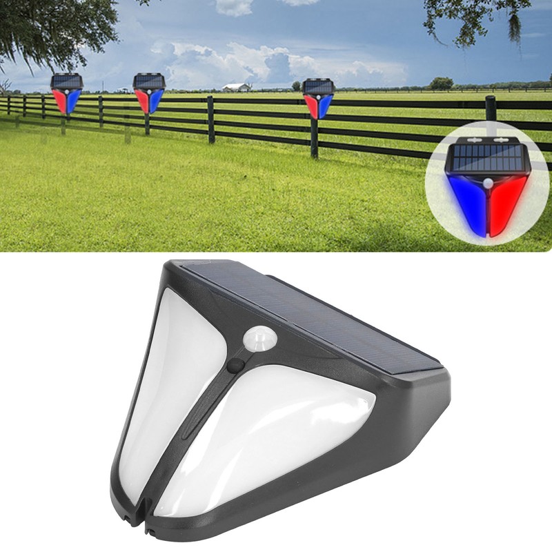 Solar Warning Light Human Body Induction Infrared Sound Light Alarm