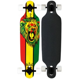 Krown Rasta Freestyle Elite Complete Longboard, 9.25x36-Inch