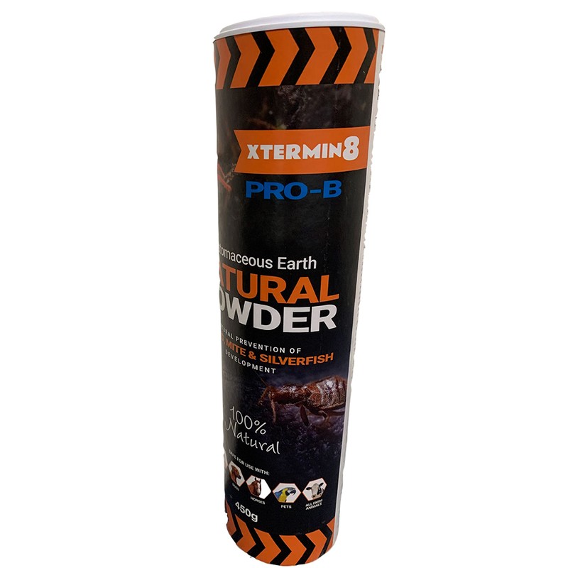 Xtermin8Prob - Silverfish - Diatomaceous Earth Natural Powder - Treatment