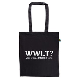 clothinx What Would Lucifer Do? Bag Organic and Fair, black