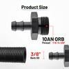 EVIL ENERGY 10AN ORB Male to 3/8" Barb Straight Fitting