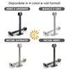 GIRASOLE HOME® Adjustable Long Curtain Pole Bracket, 2 Pack Heavy