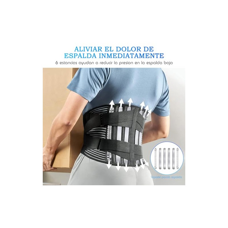 Cinturón de Soporte Lumbar,Cinturón de Soporte Lumbar Transpirable para Hombres