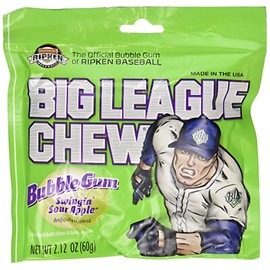 Big League Chew Sour Apple, 12 Count