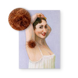 Inkognito Plush postcard, occasion: "fluffy" in motif: "plush card underarm plush", artist: "Michael Sowa", item number: 5352, published by Berliner Verlag