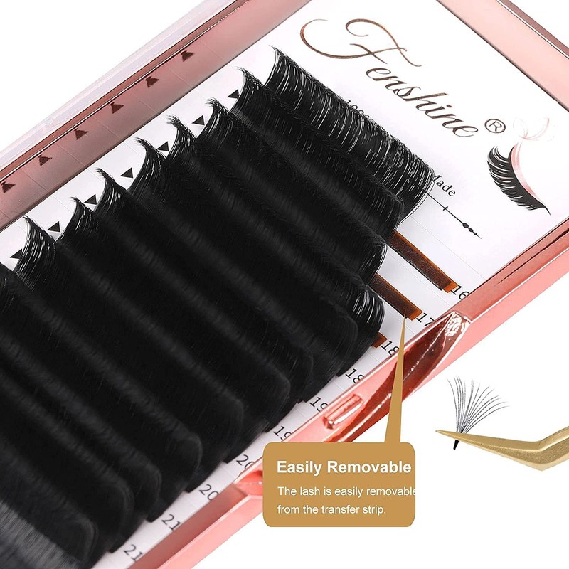 Fenshine Volume Lashes Extensions, Soft Easy Fan Volume Lashes Self