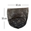 Yuright 5 L Small Bin Liners Bags, Black Trash Bag,
