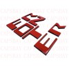 BEST HOT TX Red Black Raised Tailgate Letters for 2022