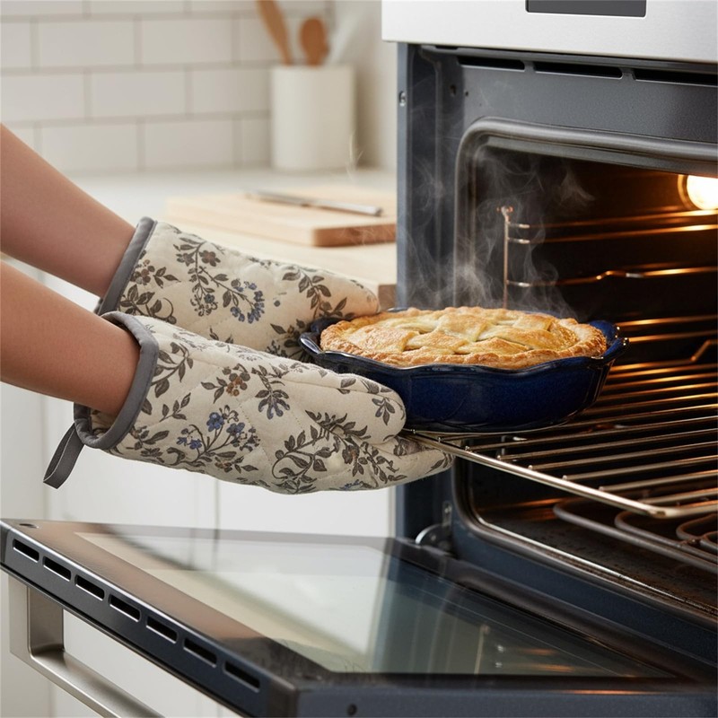 Peohud 6 Pack Ceramic Mini Pie Pans, 6 Inch Small