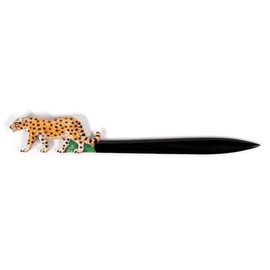 LX Hand Painted Walking Spotted Leopard Letter Opener