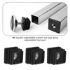 SG Store 10pcs 20x20mm M8 Square Adjustable Casters Nuts Pipe