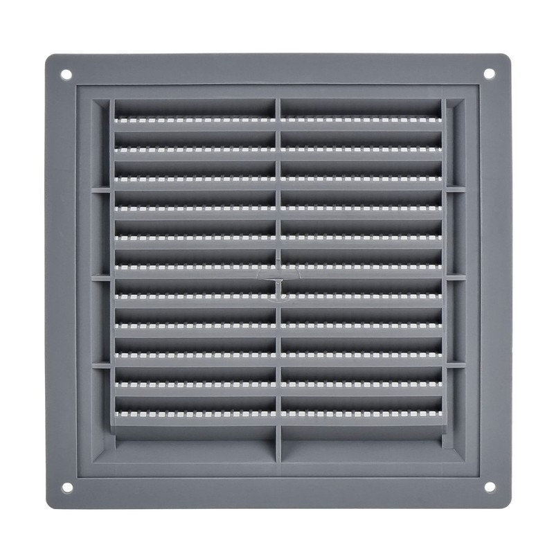 Grey 150x150mm / 6x6 inc Plastic Air Vent Grille for