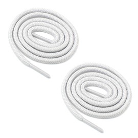 BCB Wear Round Shoelaces 3/16" Thick Solid Colors for All Shoe Types Several Lengths (Light Gray-72)