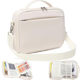 Jumpopack Jumpopack Bible Cover Case for Women Grils Bible Cover with Shoulder Strap Bible Case for Bible Study Accessories,Corduroy Beige