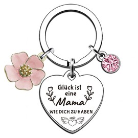 EFNHJF5 Gifts for Women, Girlfriend, Gifts for Mum, for Sisters, Keyring Gifts for Women, Inspirational Gifts for Girlfriend, Sister, Colleague, Wife and Mother, Glück Ist Eine Mama wie Dich zu Haben
